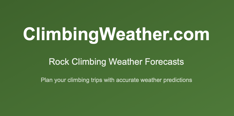 ClimbingWeather.com - Rock Climbing Weather Forecasts logo